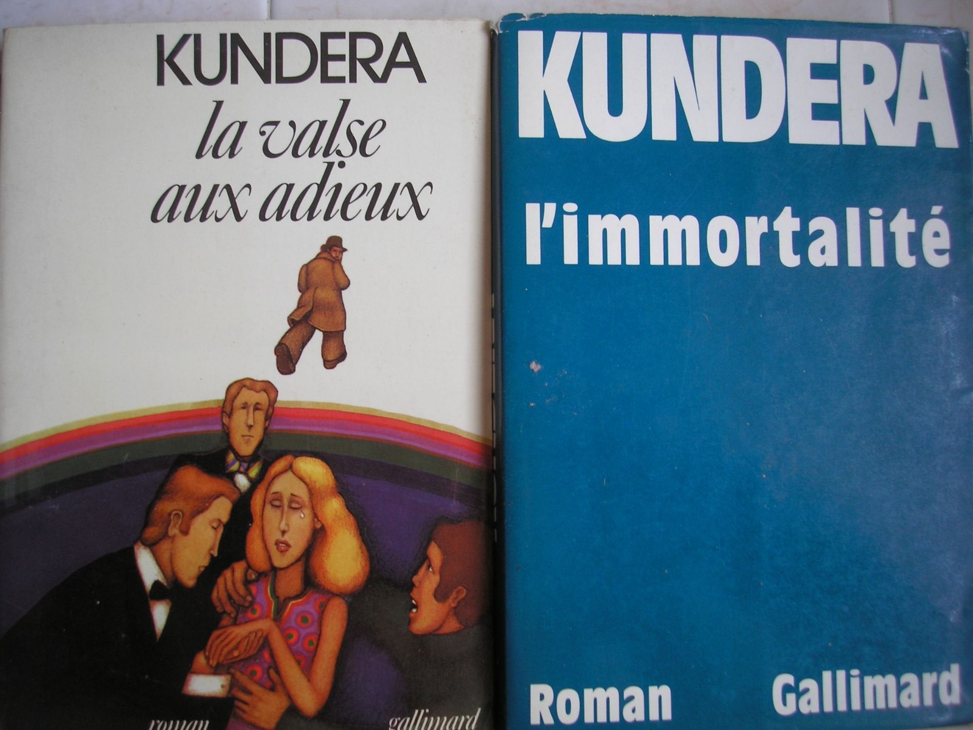 kundera - lot 2 livres : l'immortalité - la valse aux adieux book