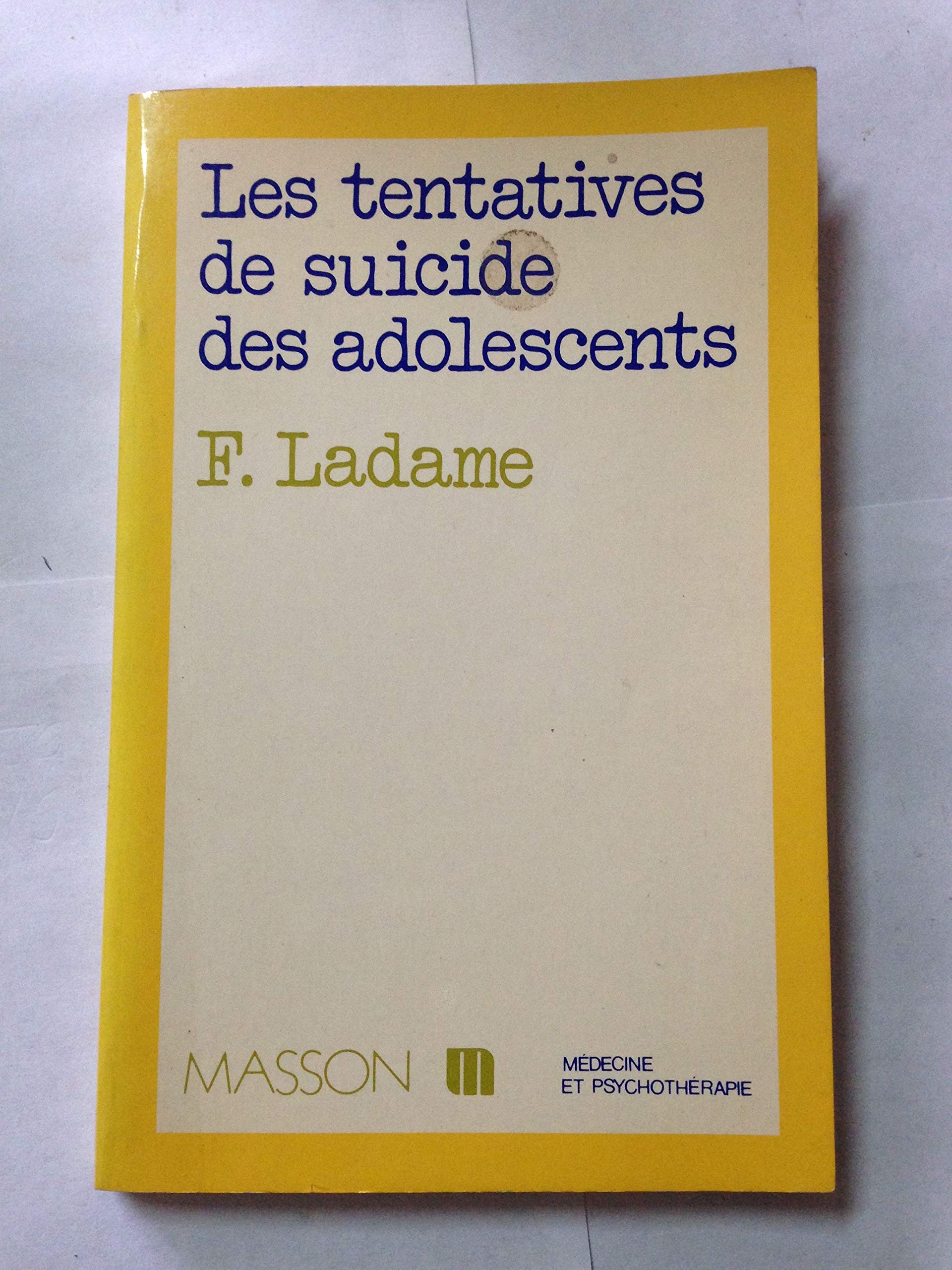 Les Tentatives de suicide des adolescents book