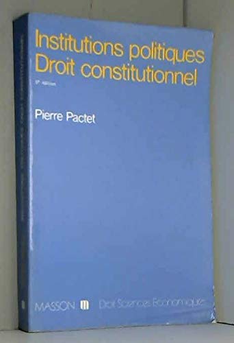Institutions politiques, droit constitutionnel book
