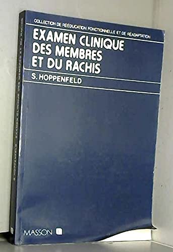 Examen clinique des membres et du rachis book