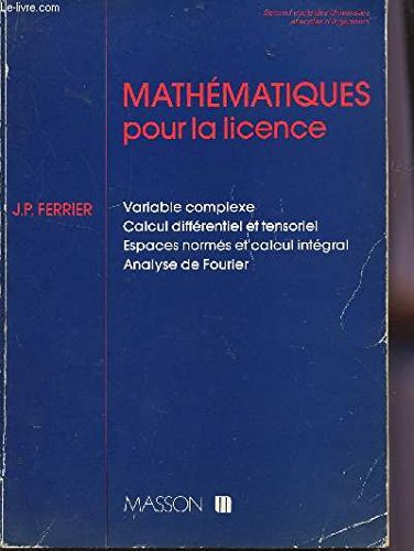 Mathématiques pour la licence book