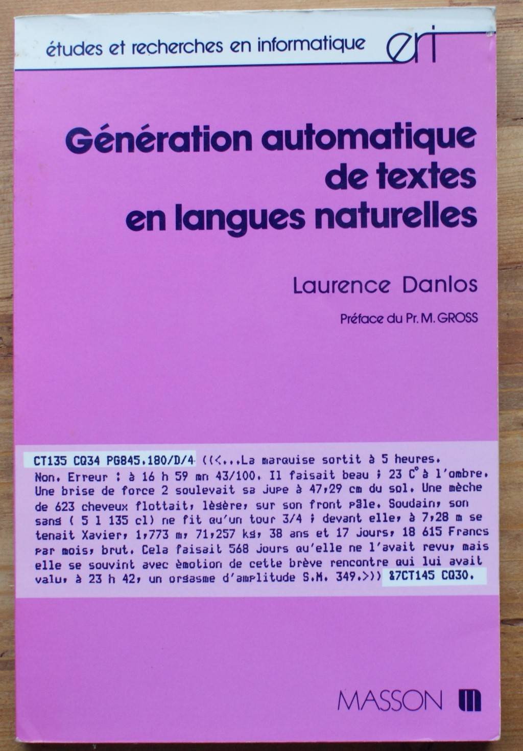 Génération automatique de textes en langues naturelles book