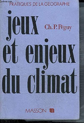 Jeux et enjeux du climat book