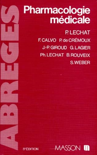 Pharmacologie Medicale. 5eme Edition 1990 book