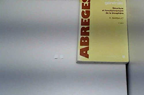 Ecologie generale : structure et fonctionnement de la biosphere book