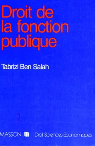 Droit de la fonction publique book