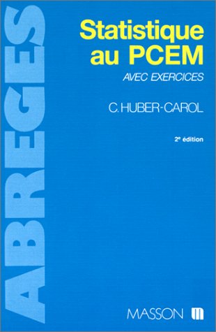 STATISTIQUE AU PCEM AVEC EXERCICES.: 2ème édition Books