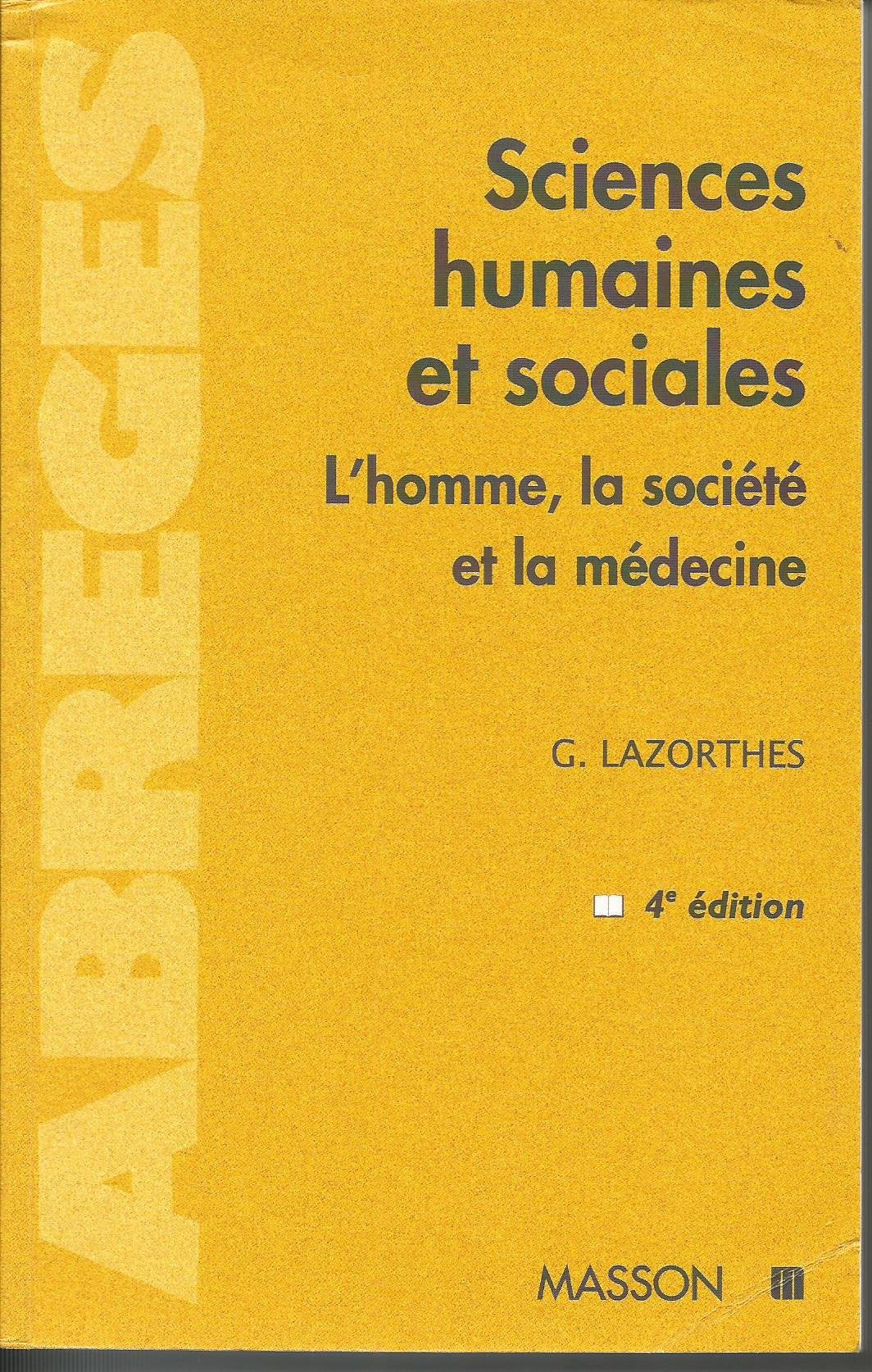 Sciences humaines et sociales: L'homme, la société et la médecine Books
