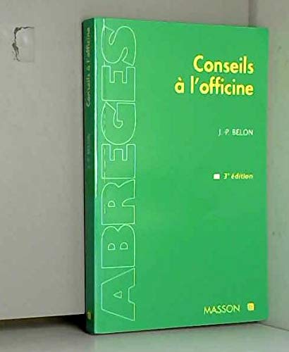 Conseils A L'Officine. 3eme Edition book