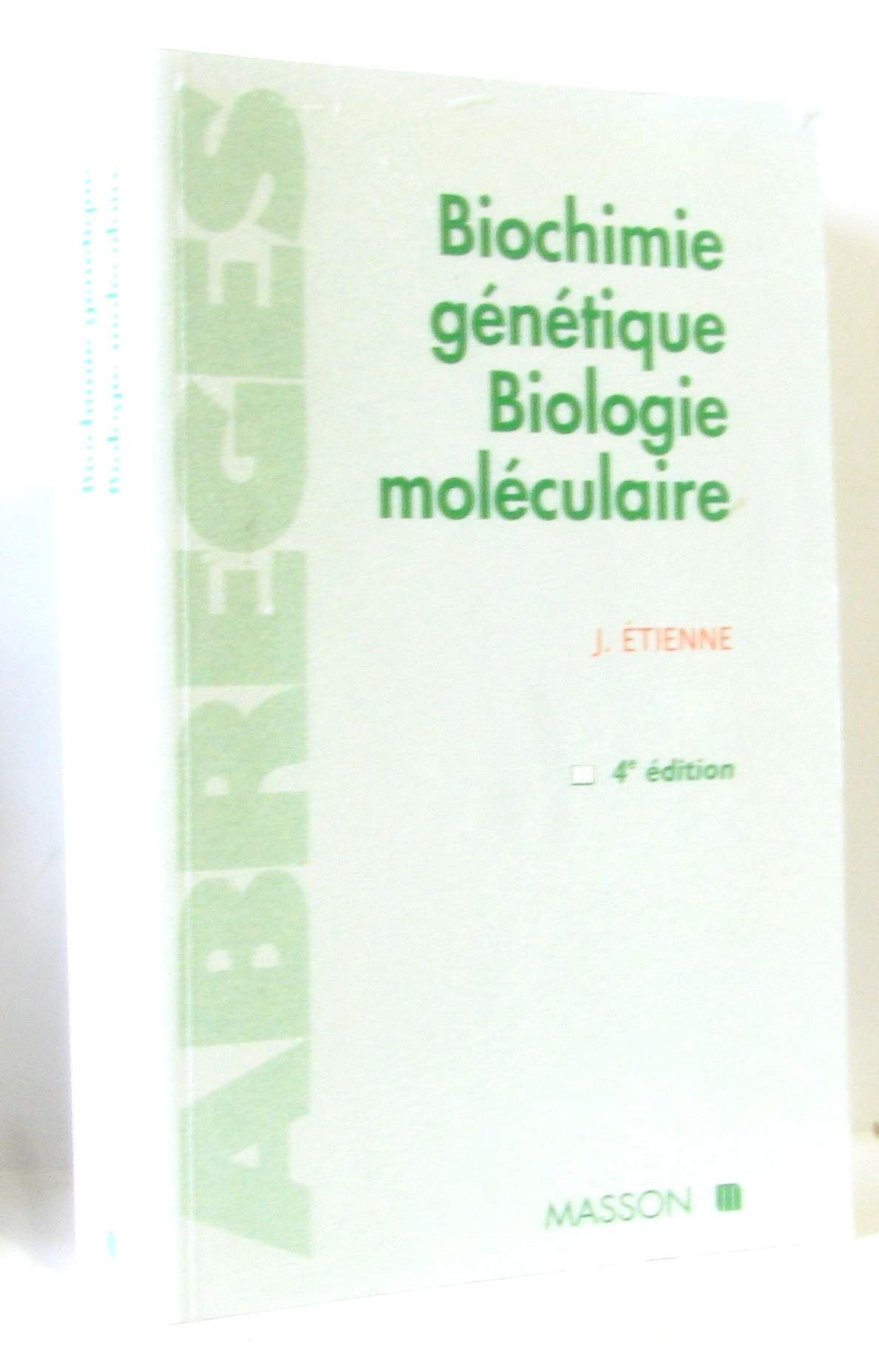Biochimie génétique, biologie moléculaire book