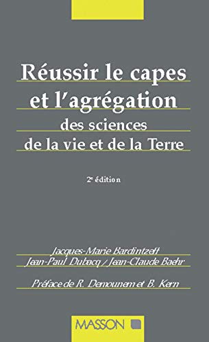 Réussir le Capes et l'Agrégation des Sciences de la Vie et de la Terre book
