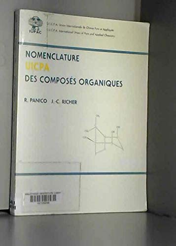 Nomenclature UICPA des composés organiques Books