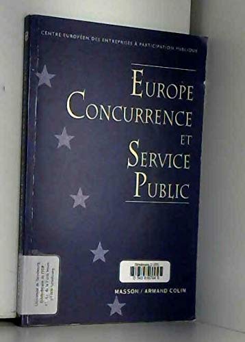 Europe, concurrence et service public book