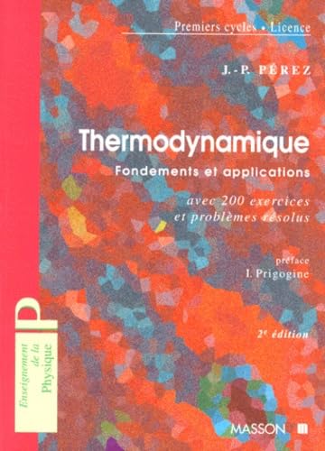 Thermodynamique. Fondements Et Applications, Avec 200 Exercices Et Problemes Resolus book