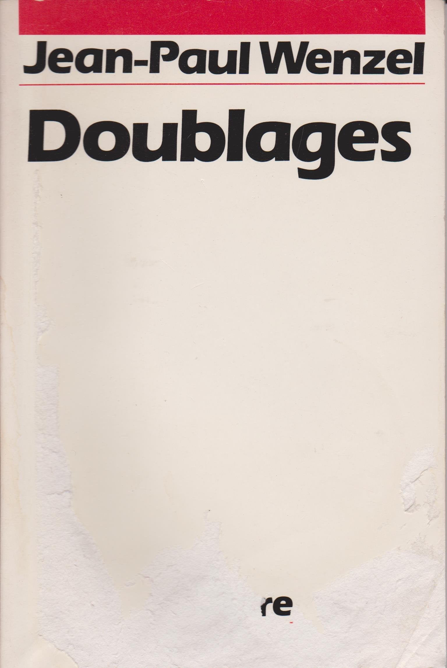Doublages : théâtre. Saint-Denis, Théâtre Gérard Philippe, 14 octobre 1981 book