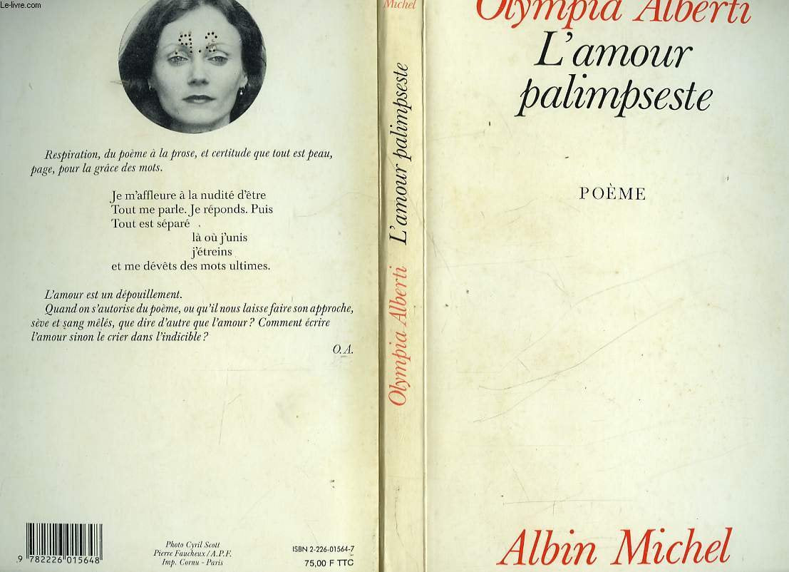 L'amour palimpseste. La dernière lettre : poème Books