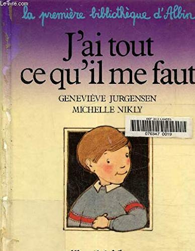 J'ai tout ce qu'il me faut book