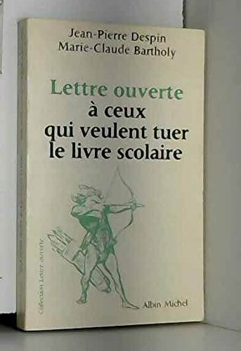 Lettre ouverte a ceux qui veulent tuer le livre scolaire Books