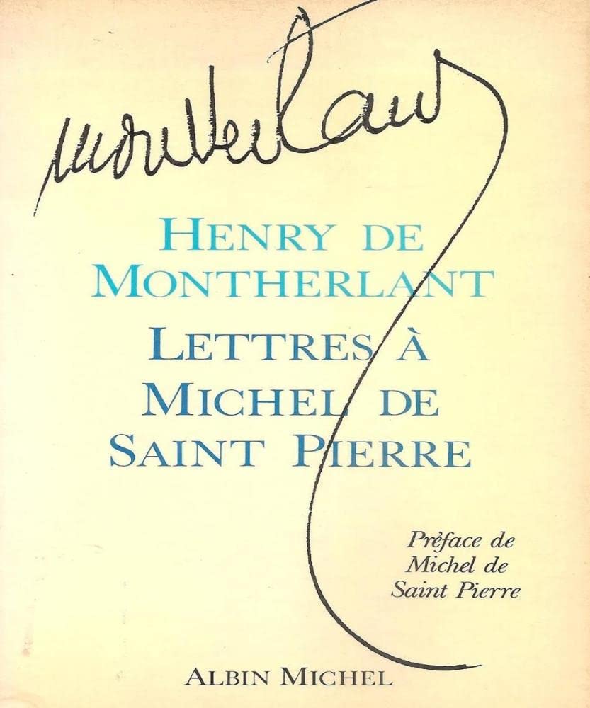 Lettres à Michel de Saint Pierre Books