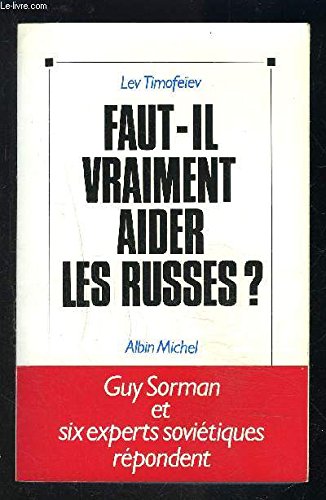 Faut-il vraiment aider les Russes ? book