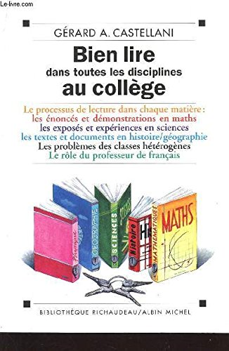 Bien lire dans toutes les disciplines au collège book
