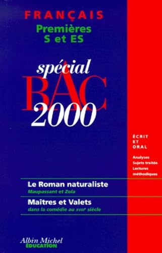 Français premières S et ES bac 2000 book