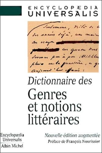 Dictionnaire DES Genres Et Notions Litteraires Reference Books