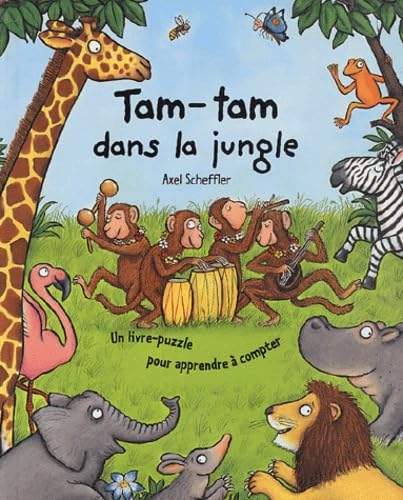 Tam-tam dans la jungle: Un livre-puzzle pour apprendre à compter Books