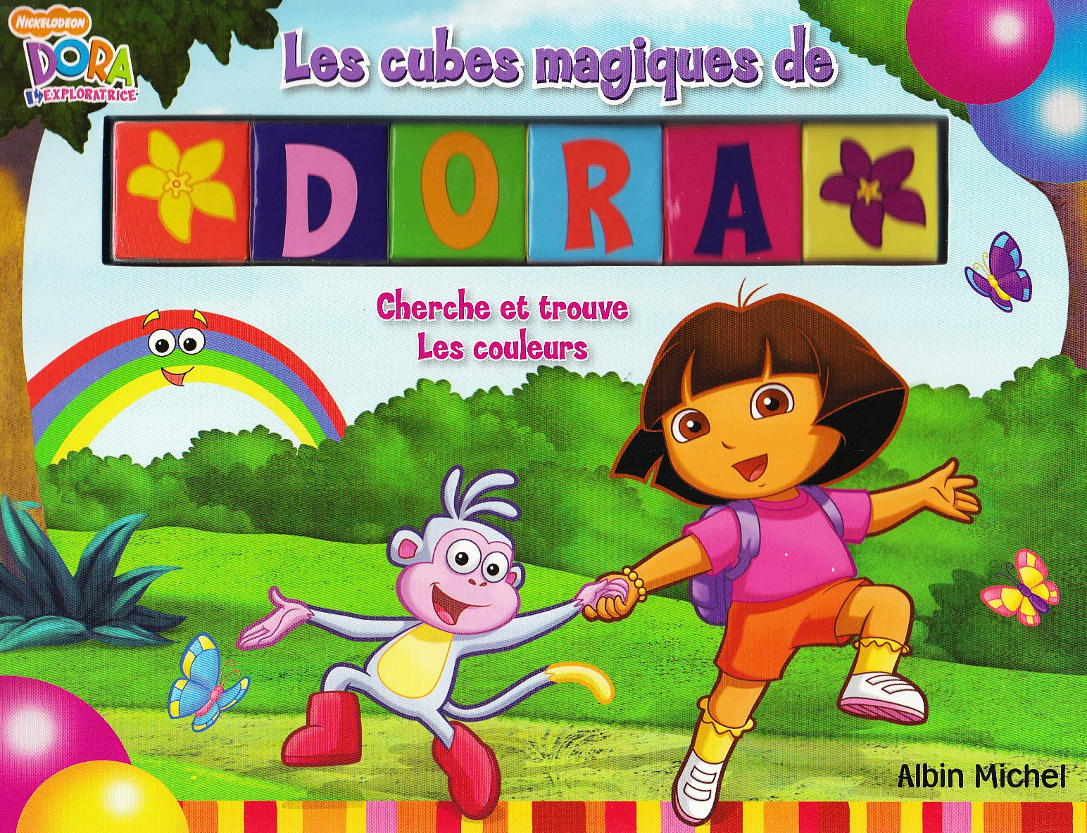 Les cubes magiques de Dora: Cherche et trouve les couleurs book