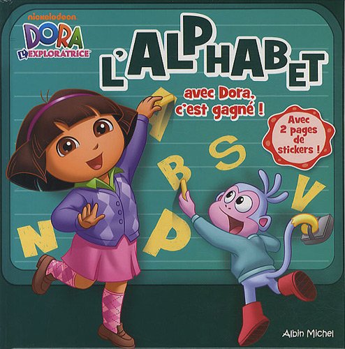 L'alphabet avec Dora, c'est gagné ! -Imagier + Stickers Dora book