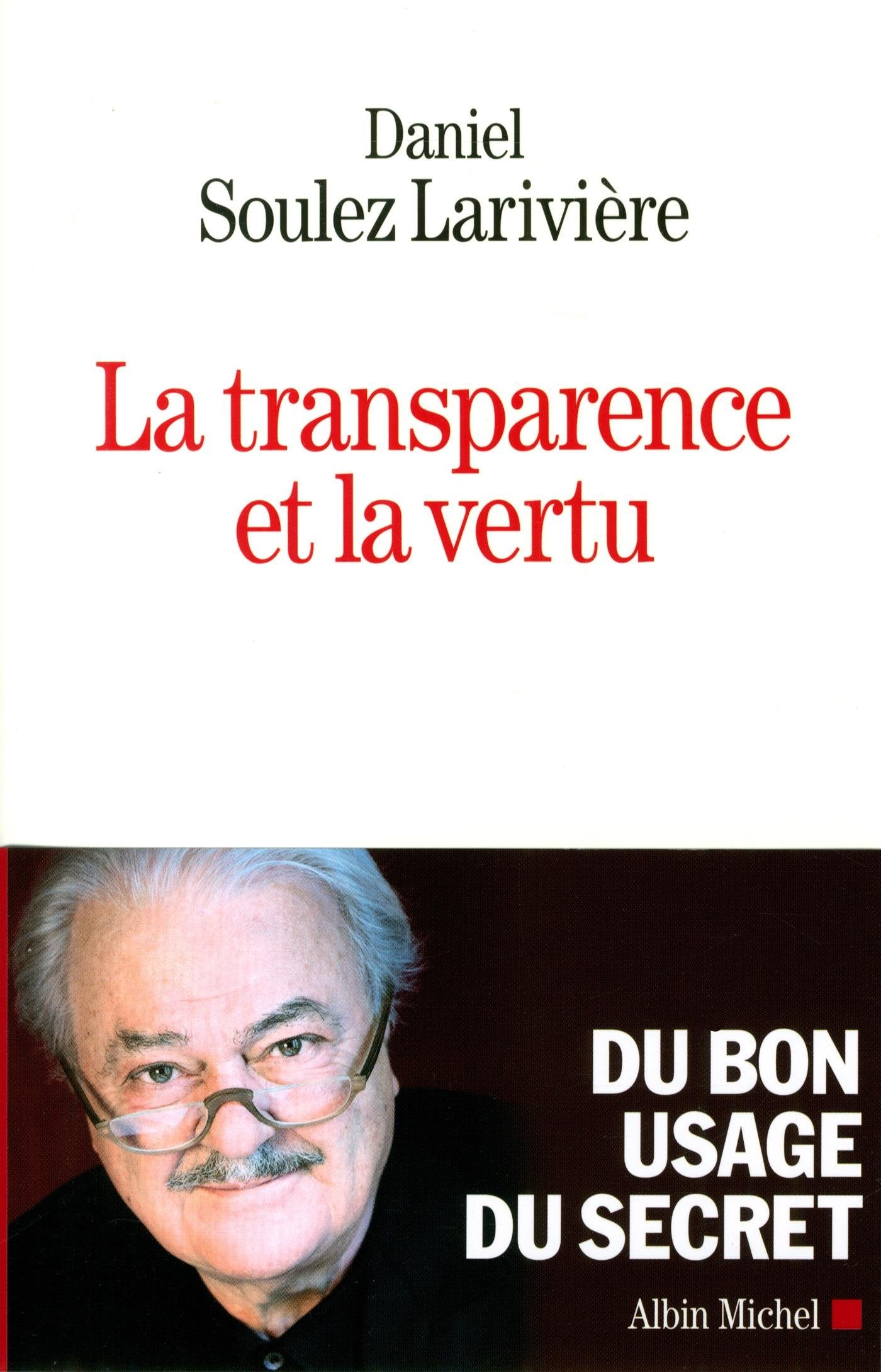 La Transparence et la vertu Books