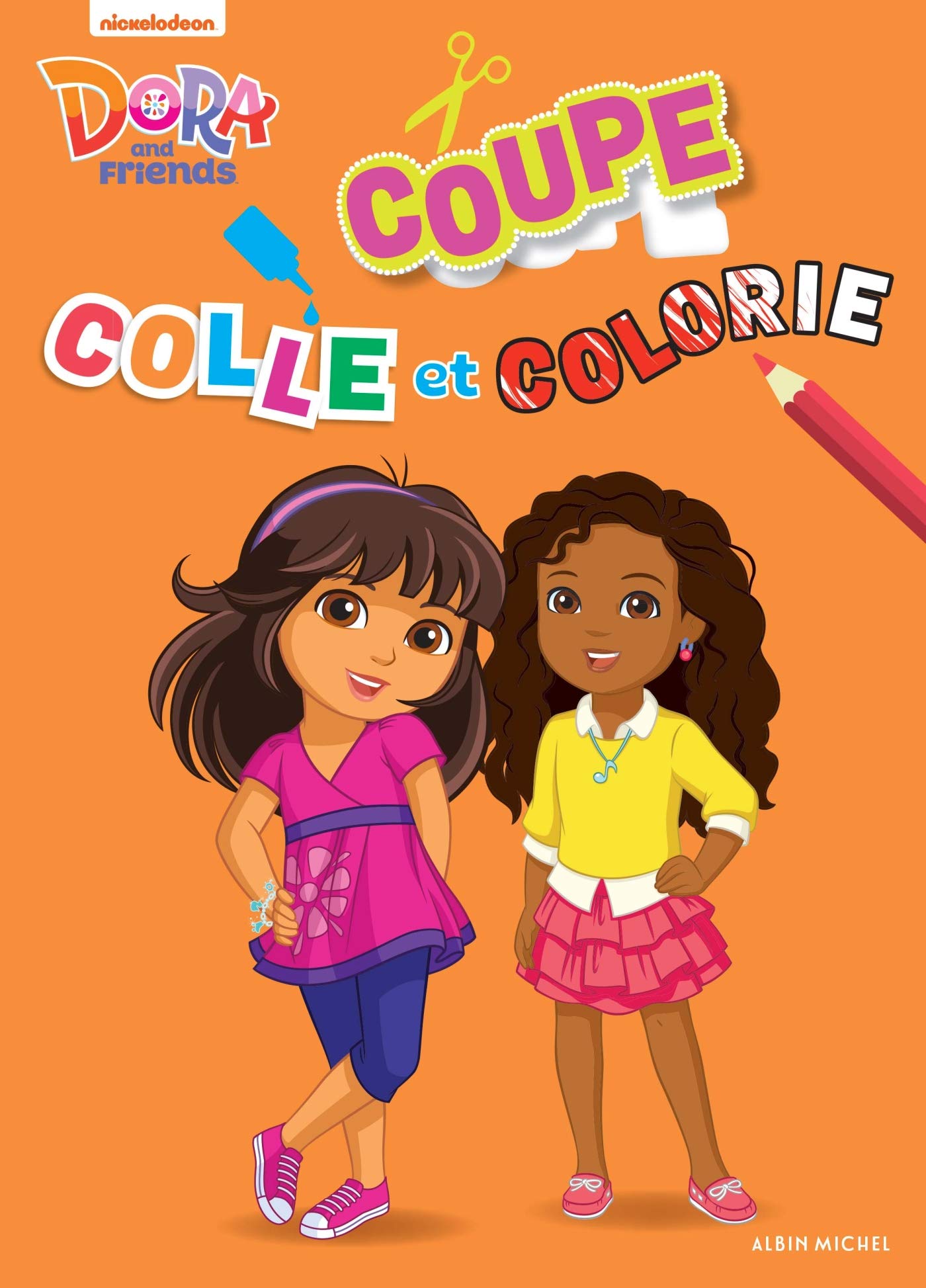 Coupe, colle et colorie book