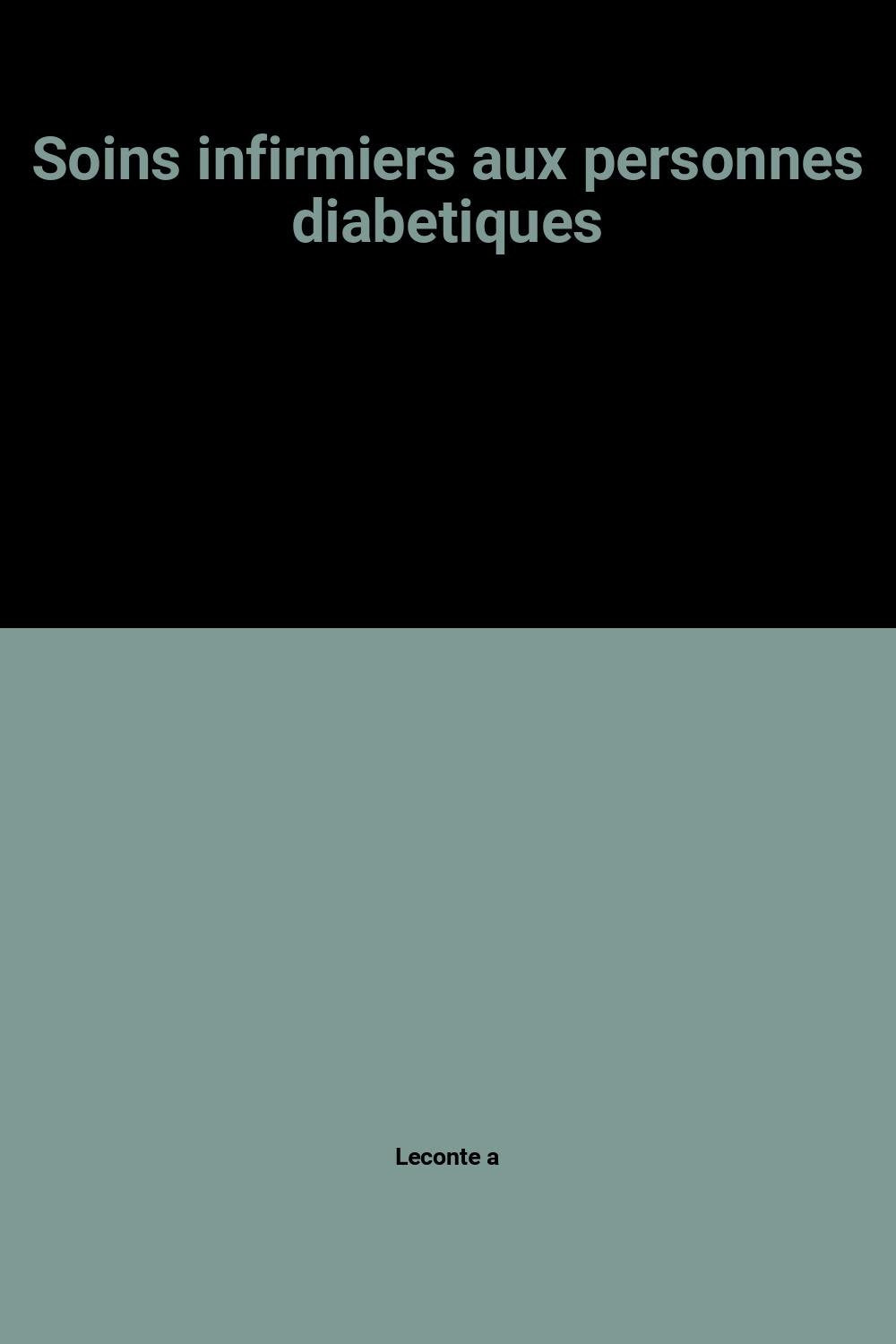 Soins infirmiers aux personnes diabétiques book