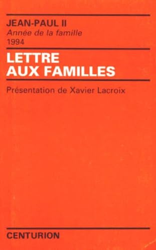Lettre aux familles book