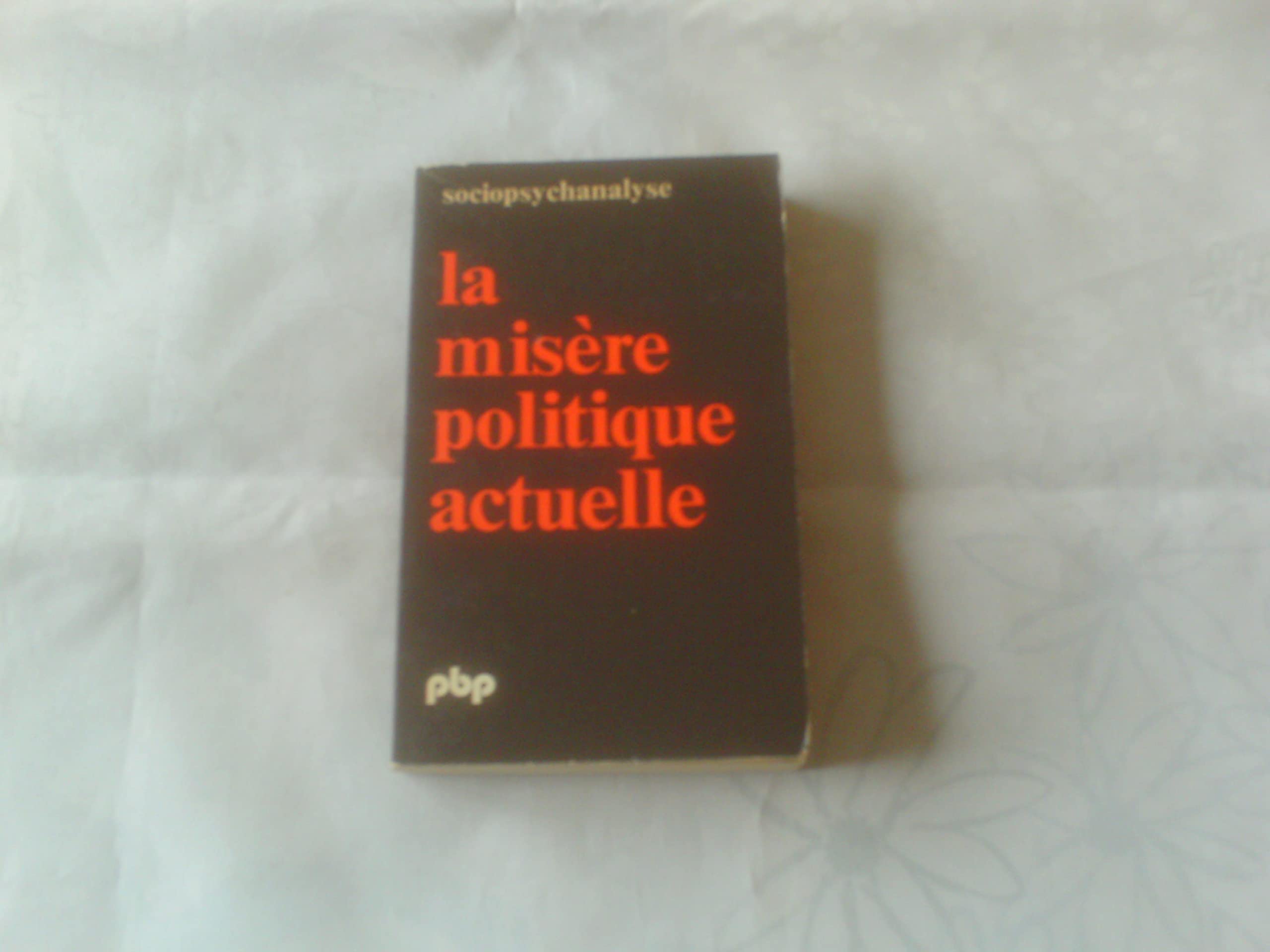 La Misère politique actuelle et les étincelles de l'anti-misère book