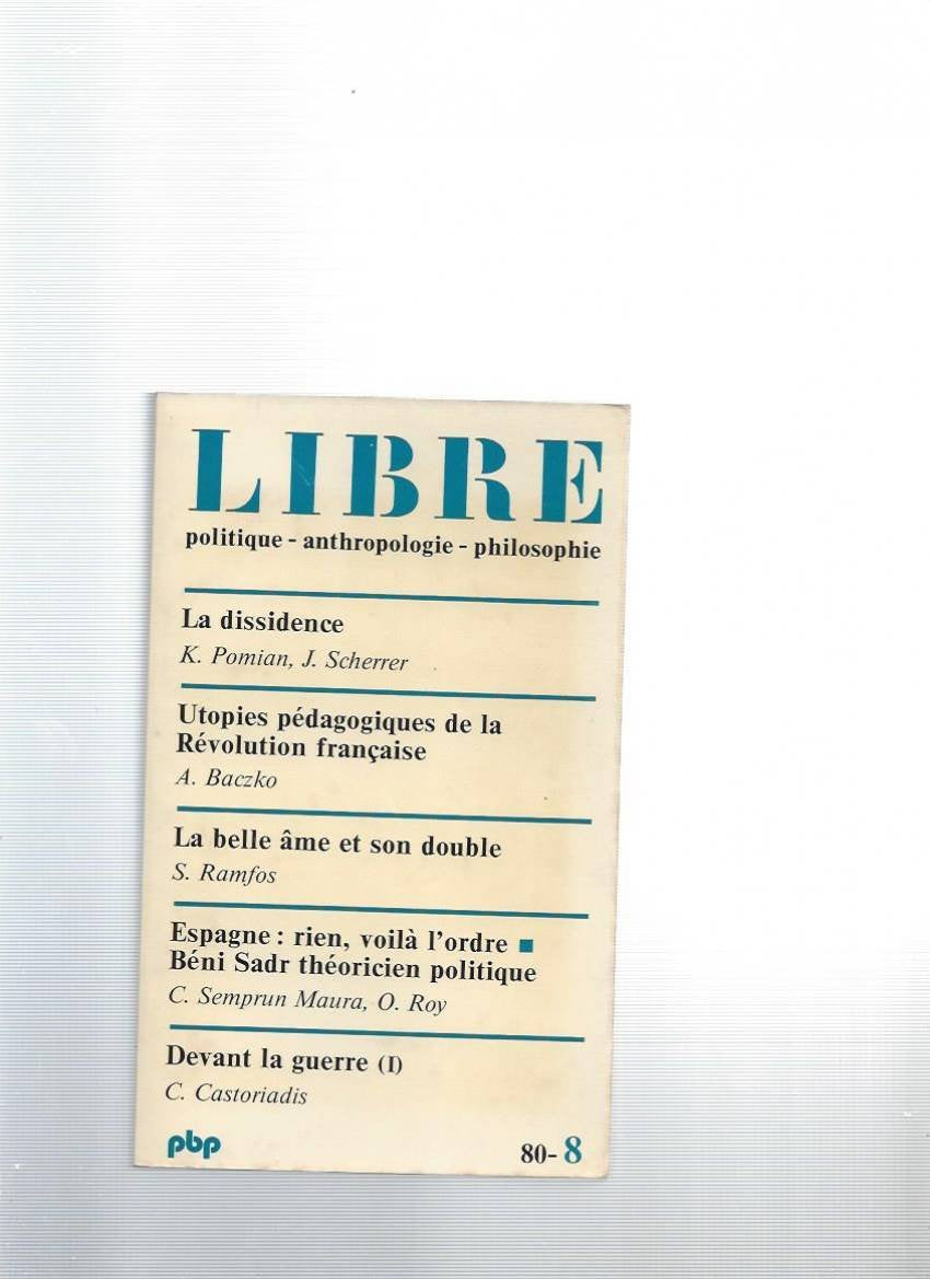 Libre 8 377p 120493 book