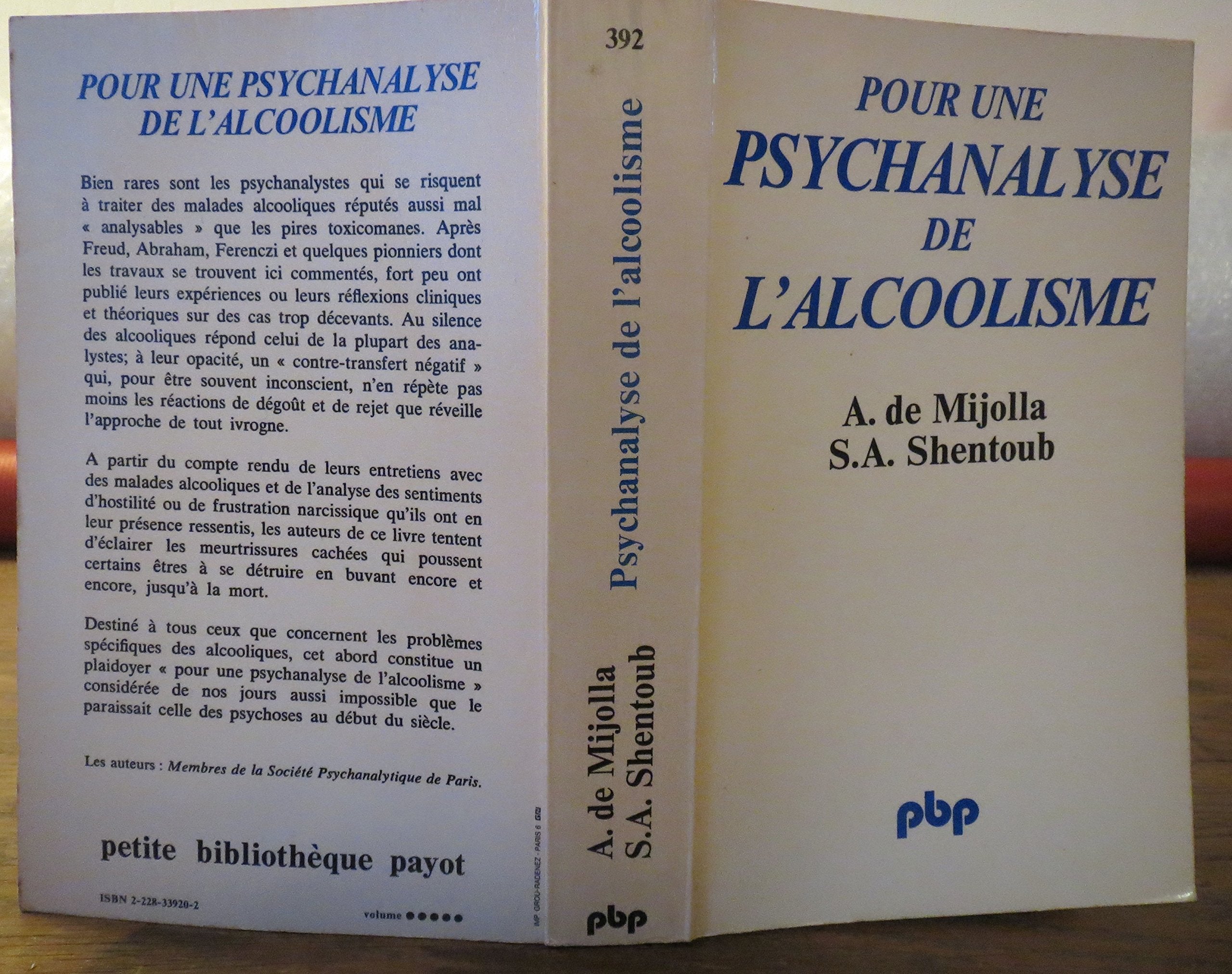 Pour une psychanalyse de l'alcoolisme Books