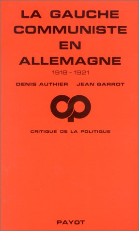 Gauche communiste en allemagne (La) book