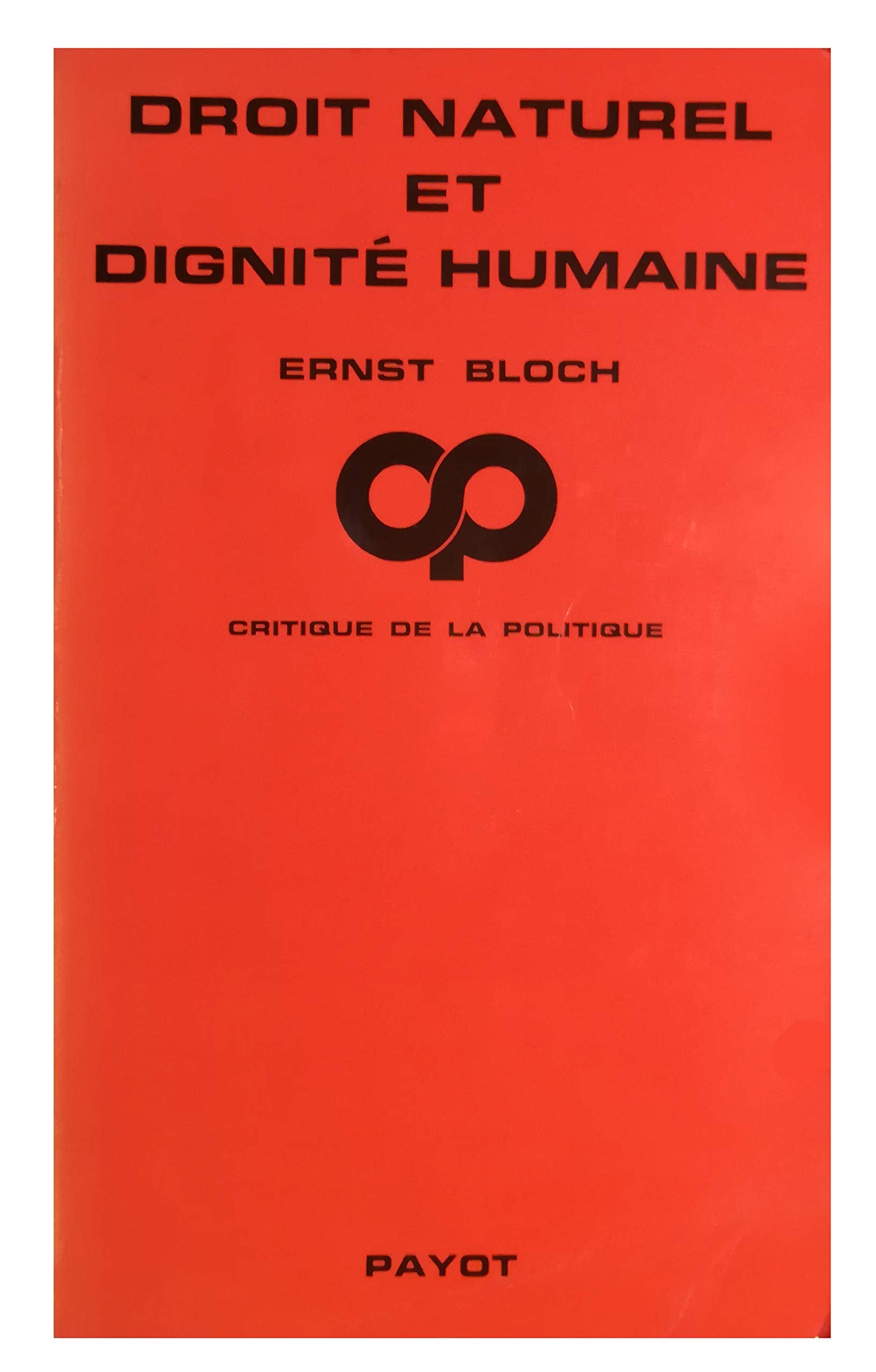 Droit naturel et dignité humaine book