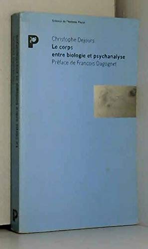 CORPS ENTRE BIOLOGIE ET P Books