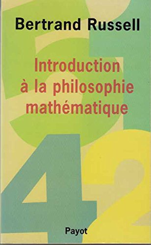 Introduction à la philosophie mathématique book