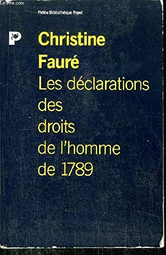Les Déclarations des droits de l'homme de 1789 book
