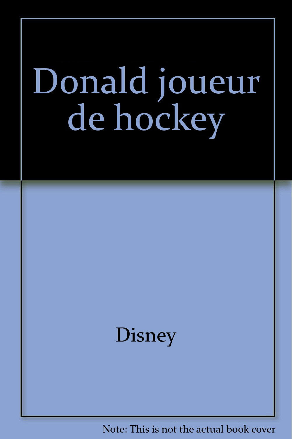 Donald, joueur de hockey book