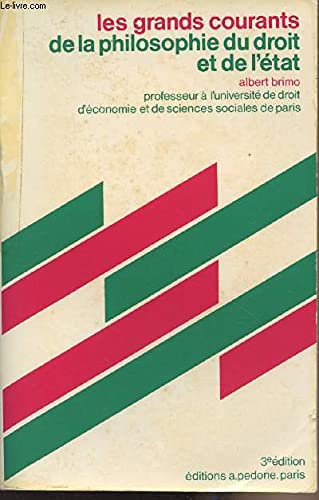 Les Grands courants de la philosophie du droit et de l'Etat book