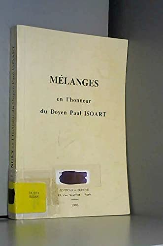 Mélanges en l'honneur du Doyen Paul Isoart book