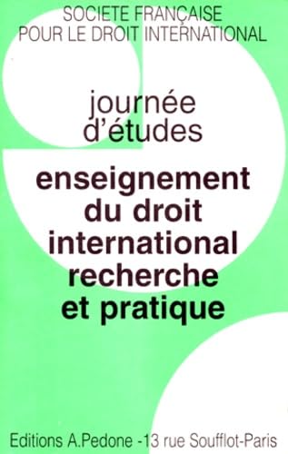 Enseignement du droit international, 1997 book