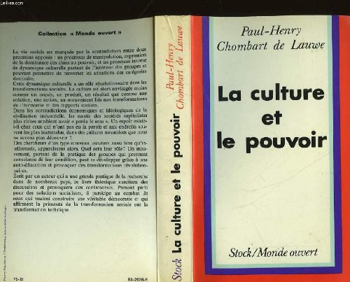 La culture et le pouvoir book