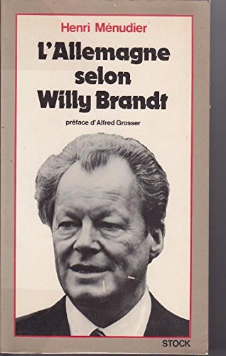 L'Allemagne selon Willy Brandt book