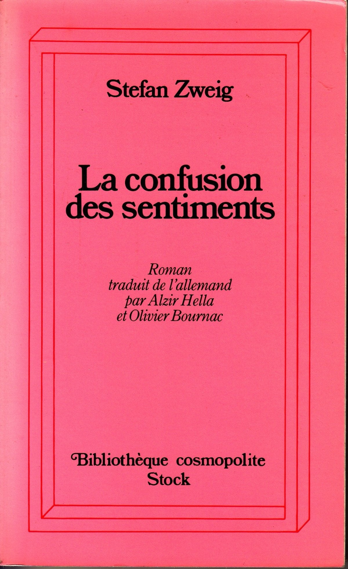 La confusion des sentiments : notes intimes du professeur R. de D. Books