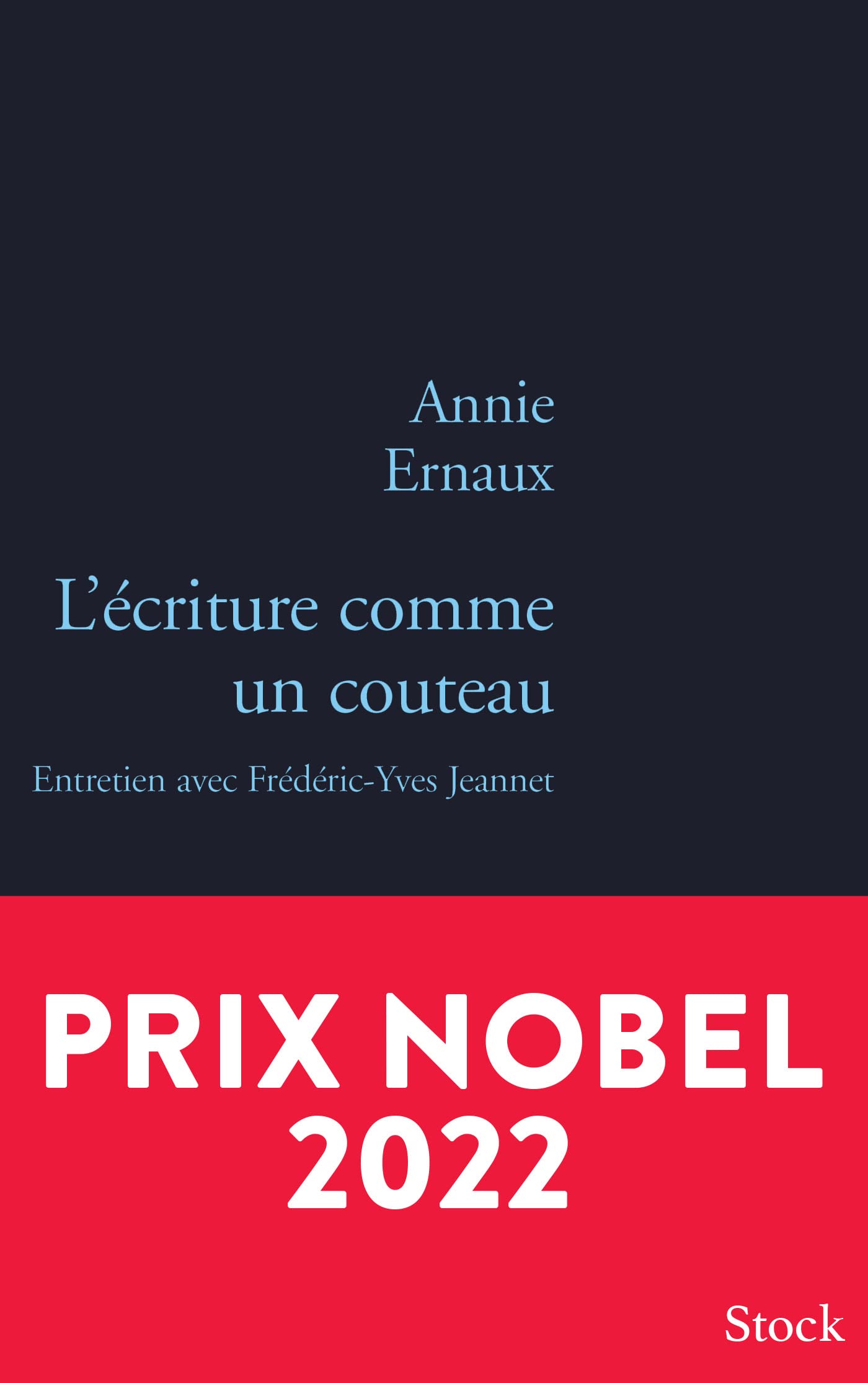 L ECRITURE COMME UN COUTEAU: Entretien avec Pierre-Yves Jeannet Contemporary literature